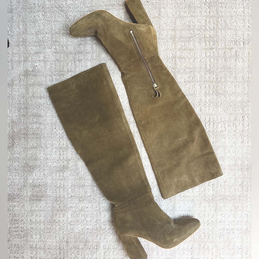 Gently-Used Free People Liberty Over the Knee Boots in Taupe, Size 38 (US 7.5)